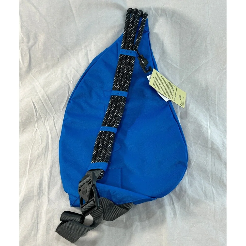 KAVU Rope Sling Backpack Blue Crossbody Daypack Travel‎ Hiking Bag H2O Resistant